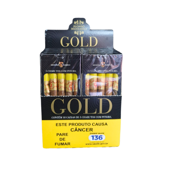 Cigarrilha Gold com Piteira