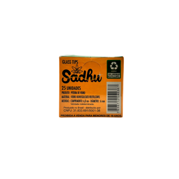 Piteira de Vidro Sadhu 6x60mm Longa